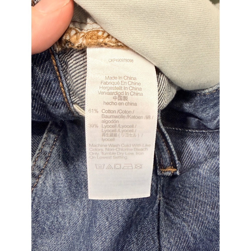 Madewell Relaxed High-Rise Wide Leg Blue Denim Jeans - Picture 5 of 10